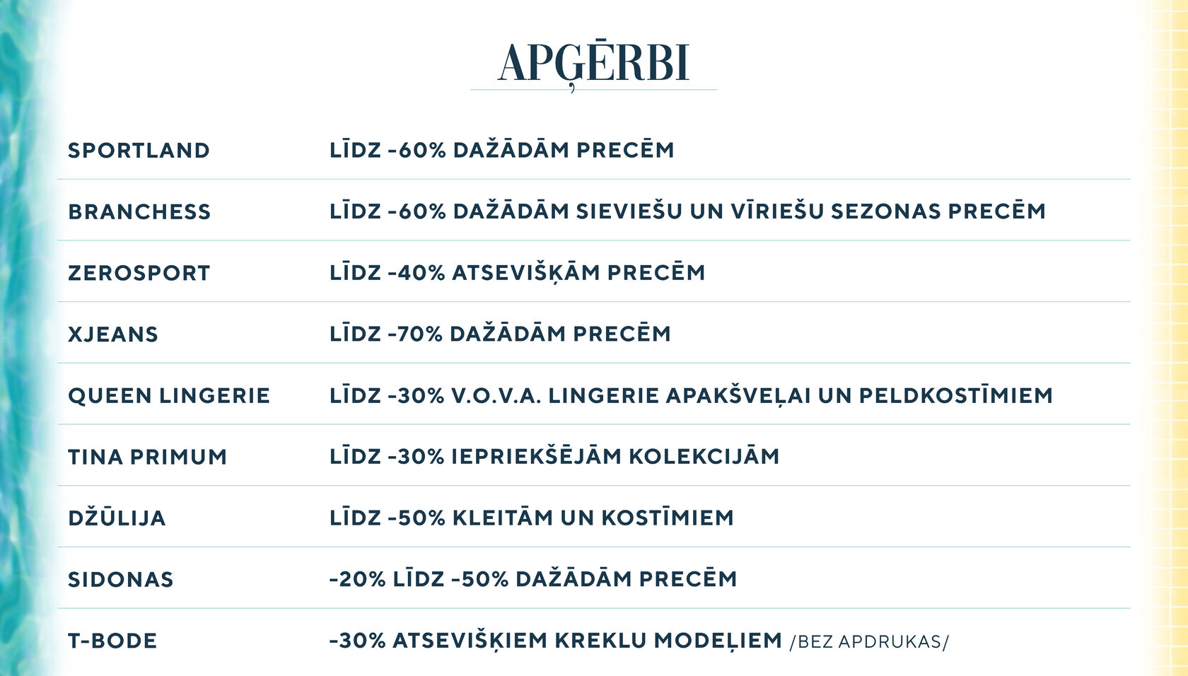 Apģērbi