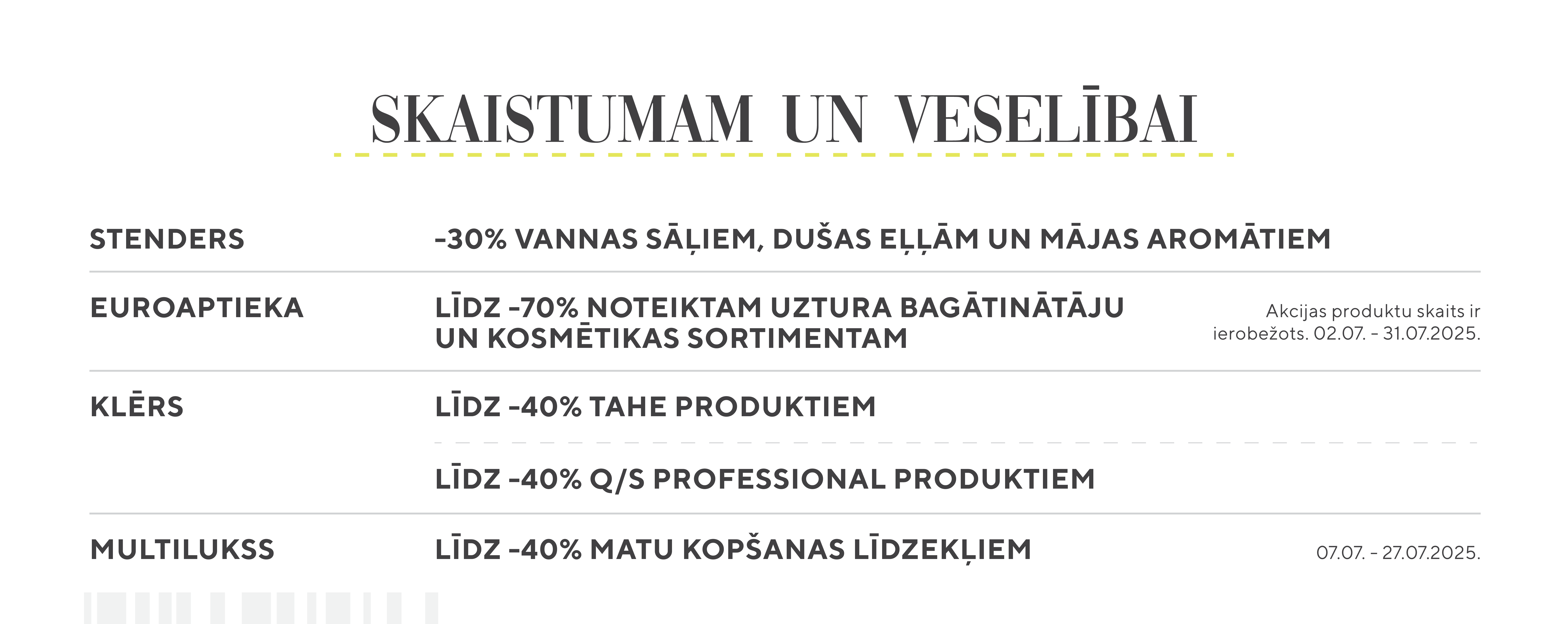 Vasaras izpārdošana 2025