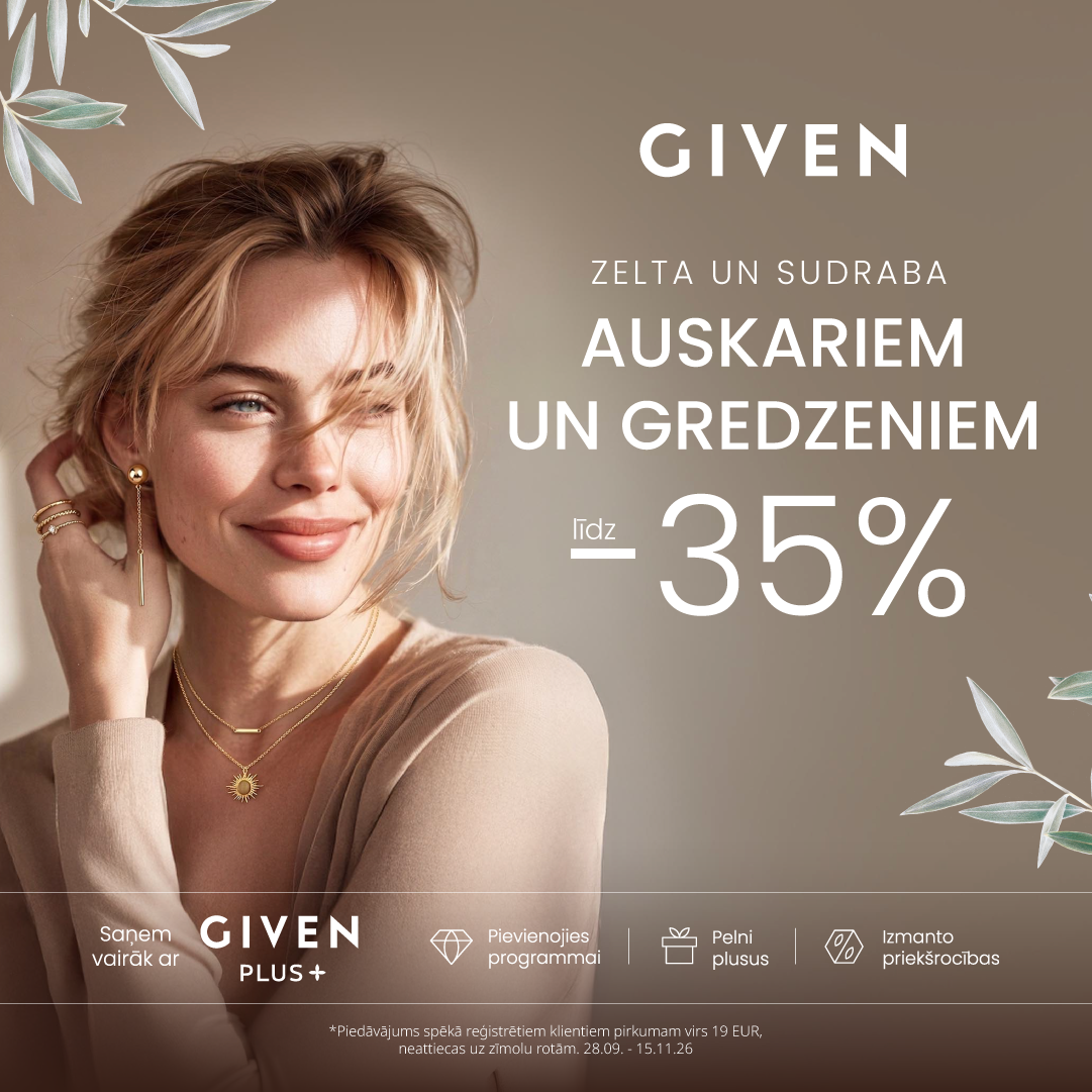 Given auskariem un gredzeniem -35%