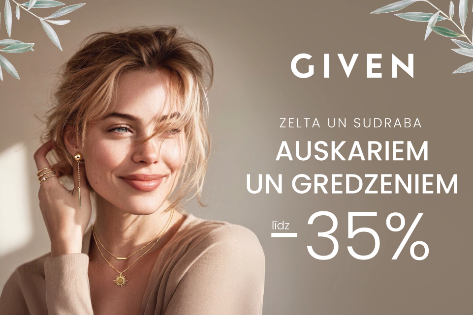 Given auskariem un gredzeniem -35%