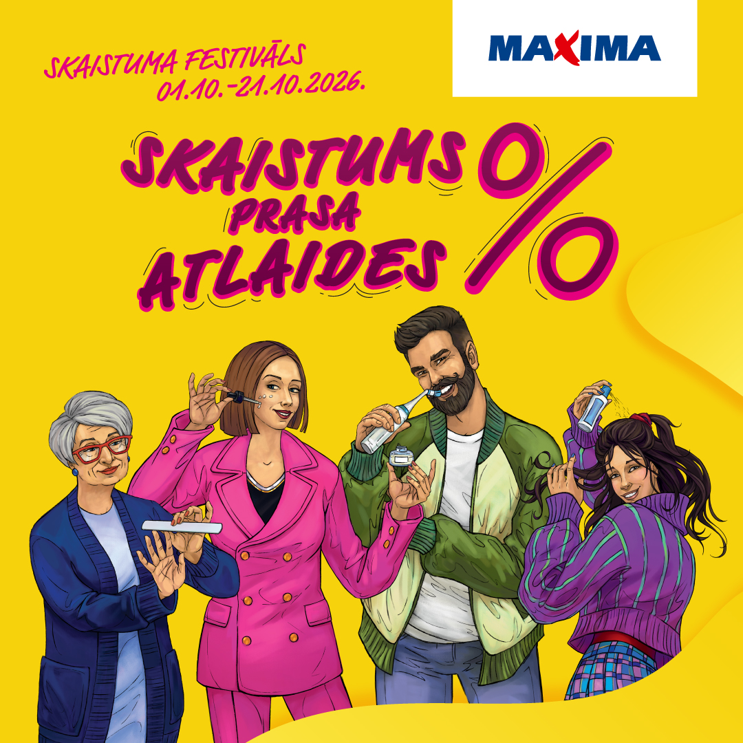 Skaistuma festivāls veikalos MAXIMA