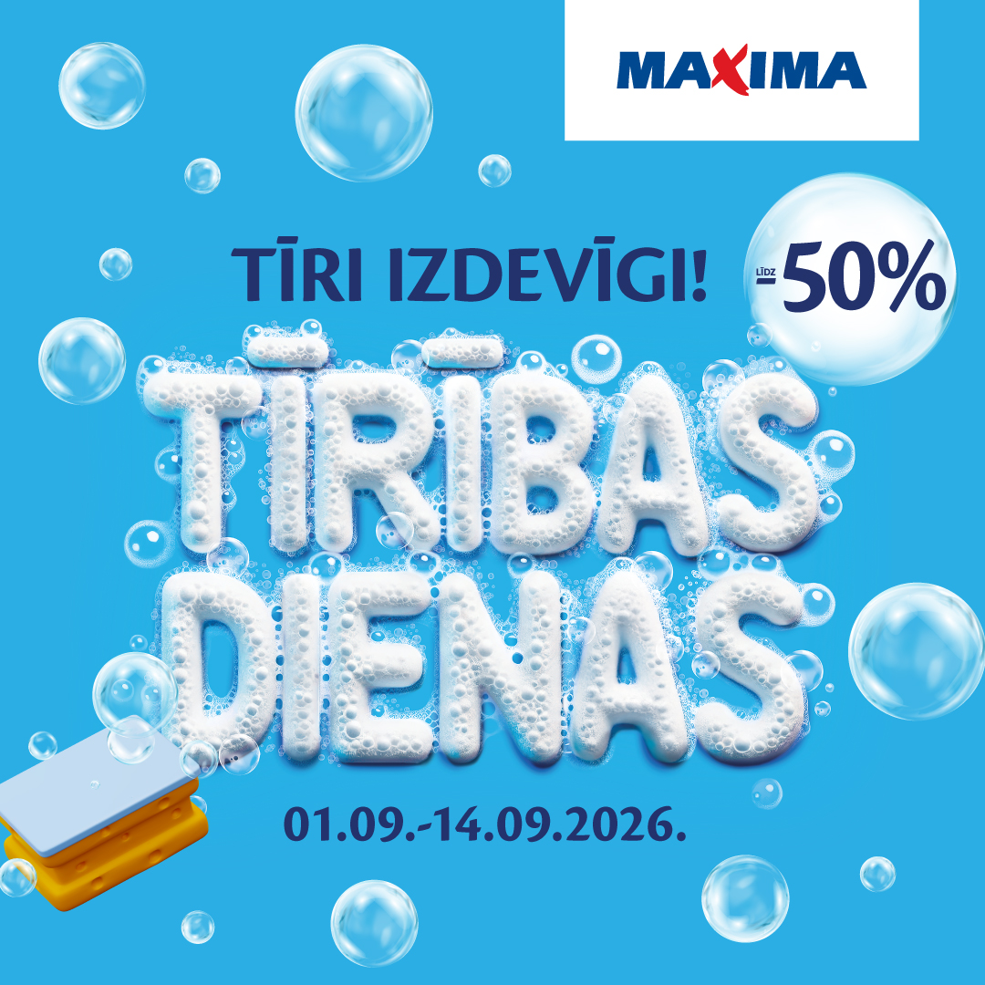 Tīrības dienas Maxima veikalos