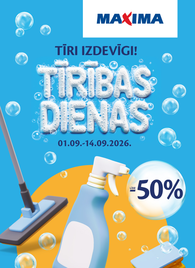 Tīrības dienas Maxima veikalos