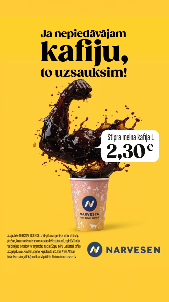 Ja nepiedāvājam kafiju – to uzsauksim!